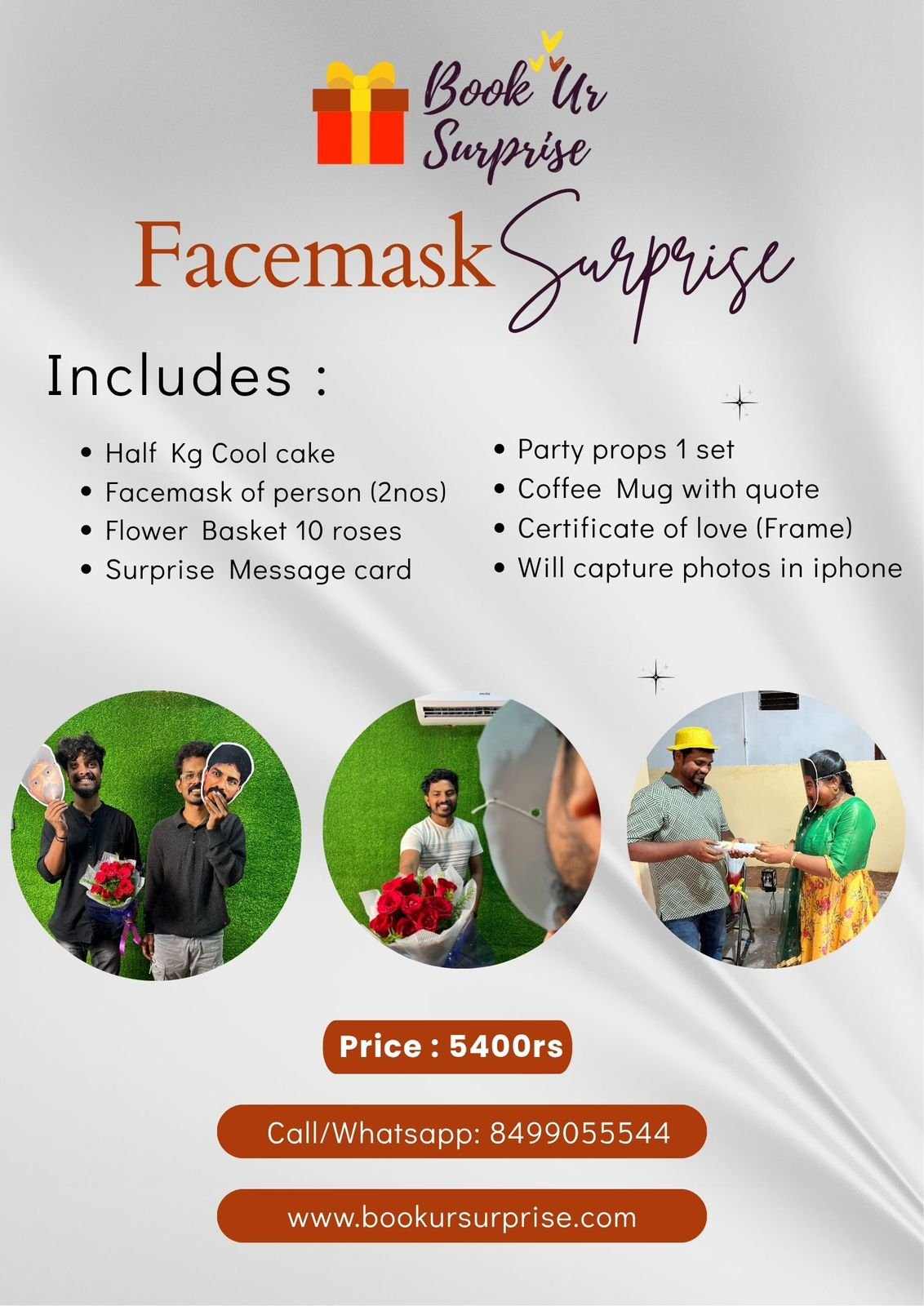 Facemask Surprise package by Book UR Surprise